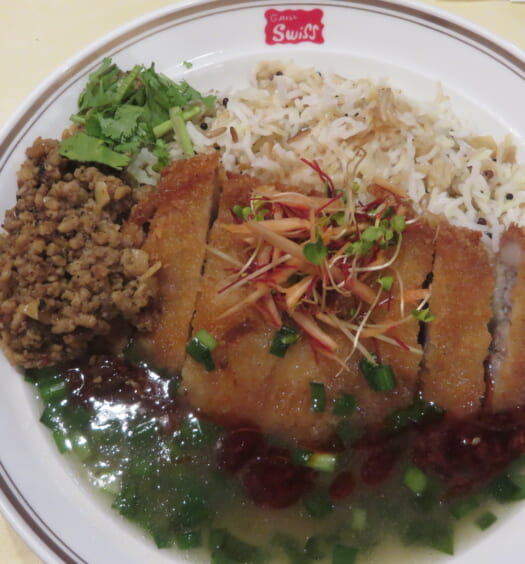 カツカレー★オールスターズ　台湾ミンチのあんかけ排骨～新生姜のサフラン漬けビリヤニ～