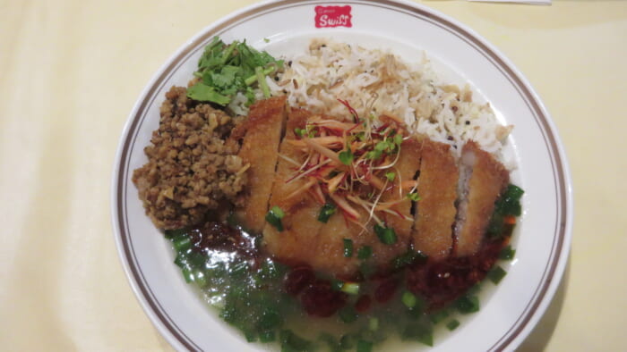 カツカレー★オールスターズ　台湾ミンチのあんかけ排骨～新生姜のサフラン漬けビリヤニ～