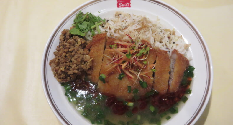 カツカレー★オールスターズ　台湾ミンチのあんかけ排骨～新生姜のサフラン漬けビリヤニ～