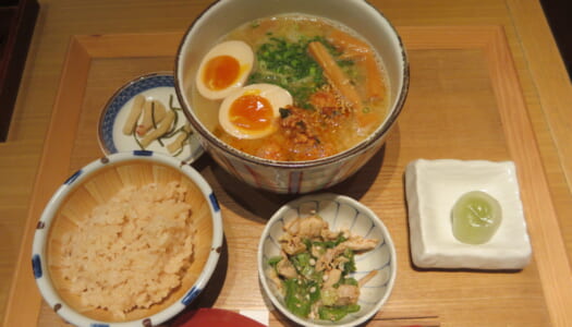 銀座　おぐ羅 分店　濃厚 鶏らーめん | おでん５種と出汁茶漬けセット