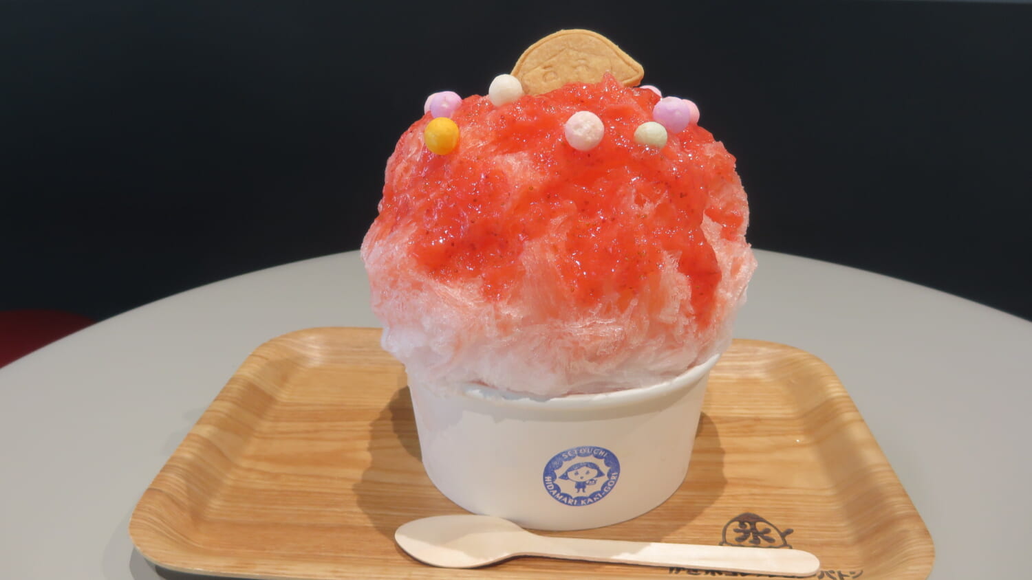 かき氷コレクション・バトン 瀬戸内ひだまりかき氷　さぬき姫いちご