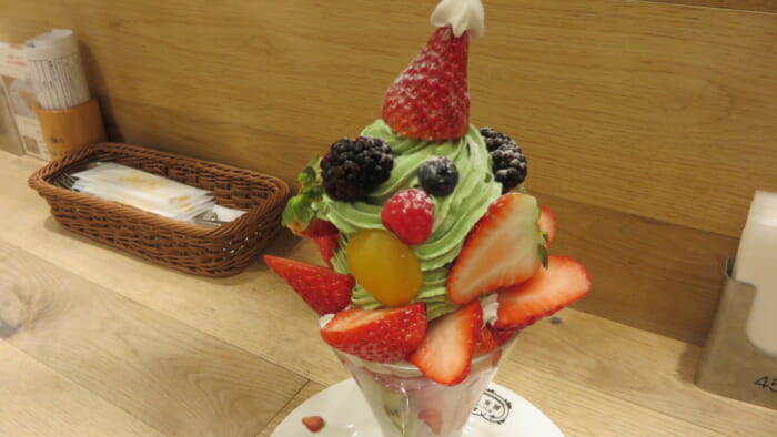 果実園リーベル＠日比谷シャンテ　クリスマスパフェ