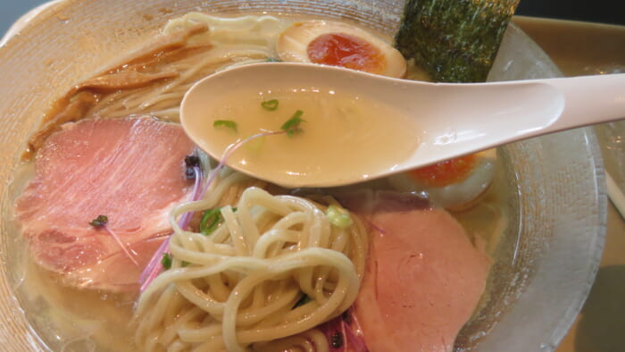 POPUPラーメン　中華蕎麦 三藤 冷たい貝塩中華そば