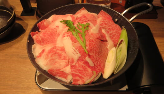銀座　大衆すき焼き 北斗 東銀座店　和牛すき焼き定食（並）