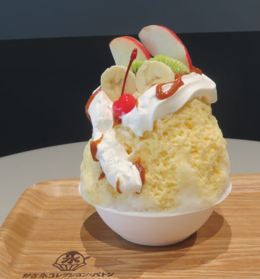 かき氷コレクション・バトン 東京八重洲堂　プリンアラモード