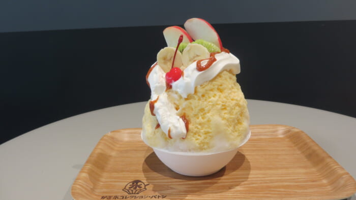 かき氷コレクション・バトン 東京八重洲堂　プリンアラモード