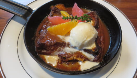 銀座　パンとエスプレッソとGINZA LOUNGE　フレンチシュゼット・オランジュ | 目玉焼きセット