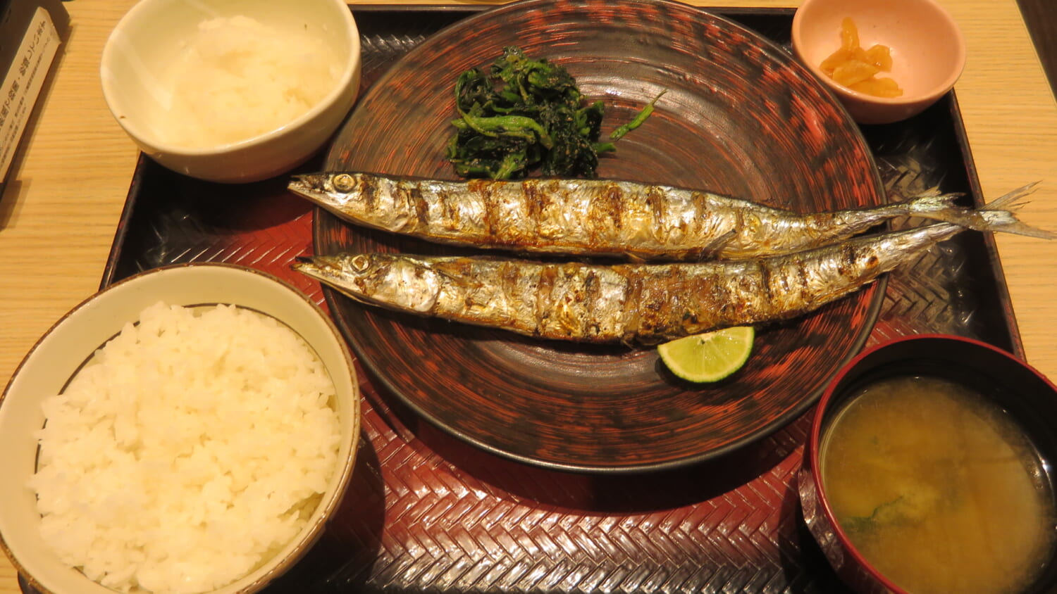 大戸屋　生さんまの炭火焼き定食