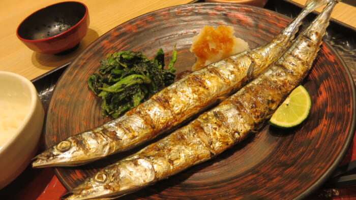 大戸屋　生さんまの炭火焼き定食