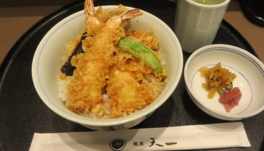 銀座　天一＠松屋　天丼 竹