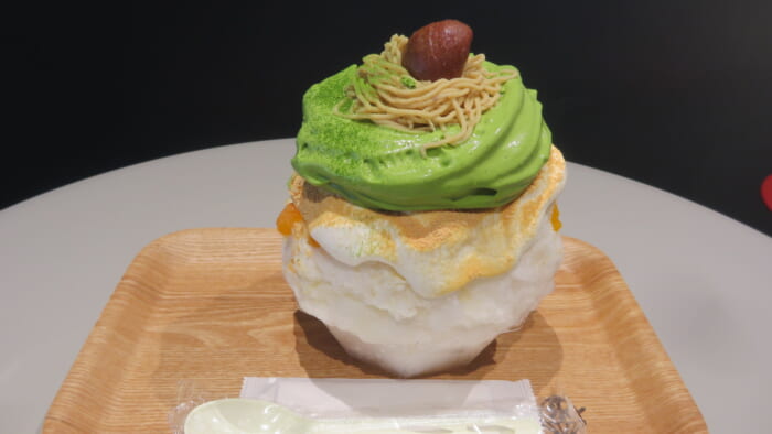 かき氷コレクション・バトン ひめじ官兵衛堂　抹茶ときなことモンブラン