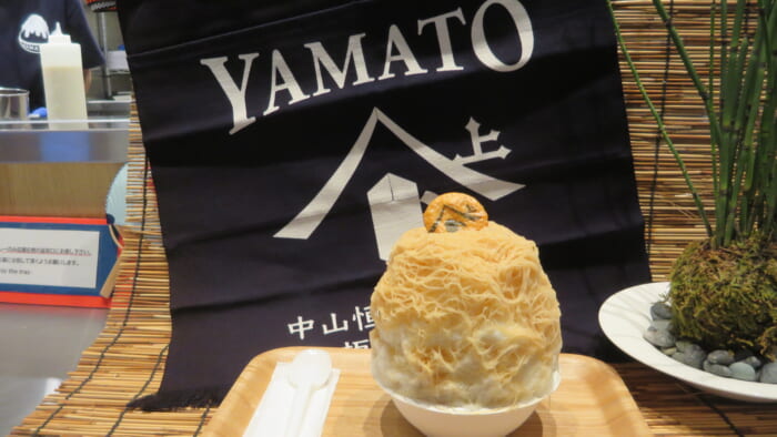 かき氷コレクション・バトン ヤマト屋　草加せんべいモンブラン