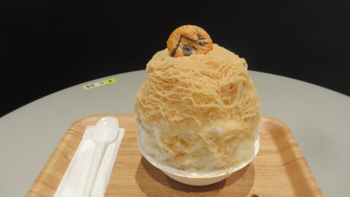 かき氷コレクション・バトン ヤマト屋　草加せんべいモンブラン