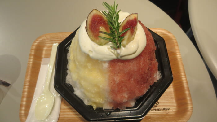 かき氷コレクション・バトン にしのみや果汁店 by 表参道 氷凪　桃イチジクみるく