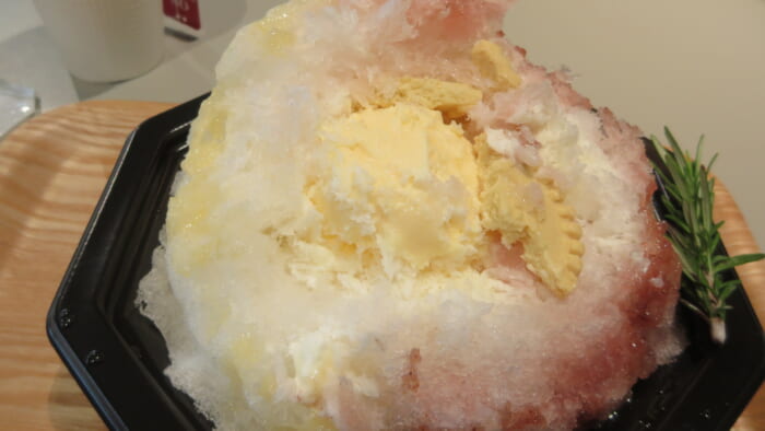 かき氷コレクション・バトン にしのみや果汁店 by 表参道 氷凪　桃イチジクみるく