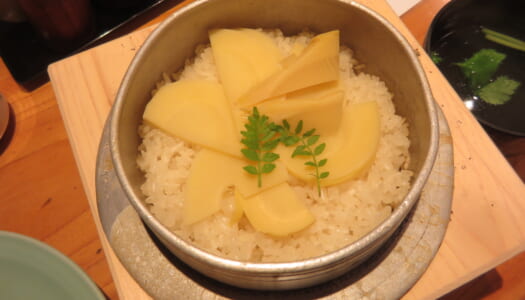 銀座　鳥ぎん本店　新筍釜めし | 栗釜めし