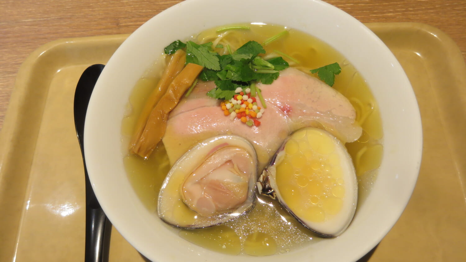 POPUPラーメン　らぁめん登里勝 大はまぐり塩らぁめん