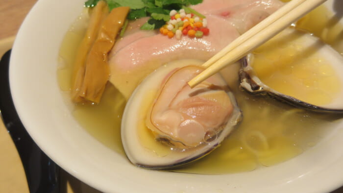 POPUPラーメン　らぁめん登里勝 大はまぐり塩らぁめん