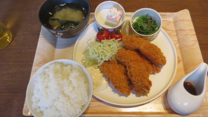 姫島　カキフライ定食
