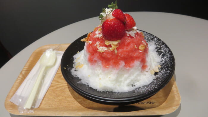 かき氷コレクション・バトン nice & warm いちごのマスカルポーネパイ