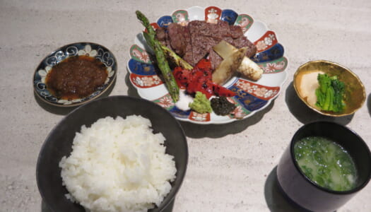 銀座　熟成割烹 弥左衛門　熟成肉ステーキ御膳