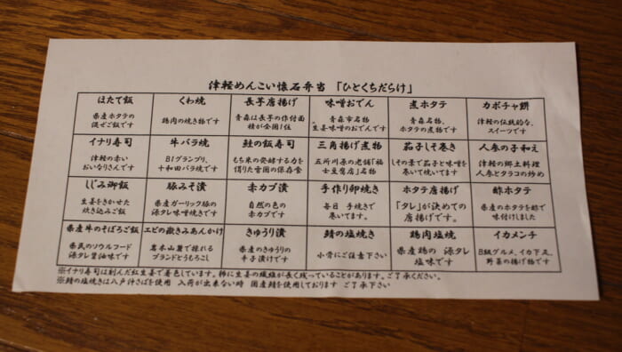 駅弁屋 祭　津軽めんこい懐石弁当 ひとくちだらけ