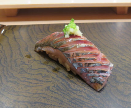 鮨 銀座おのでら 登龍門　あじ