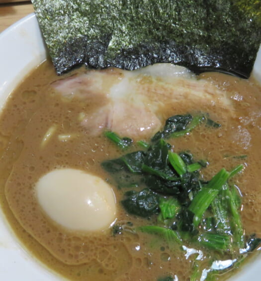 河埜家　味玉ラーメン並盛り