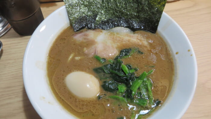 河埜家　味玉ラーメン並盛り