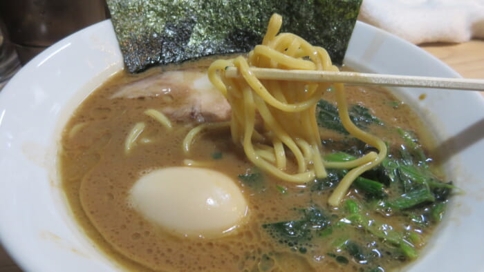 河埜家　味玉ラーメン並盛り