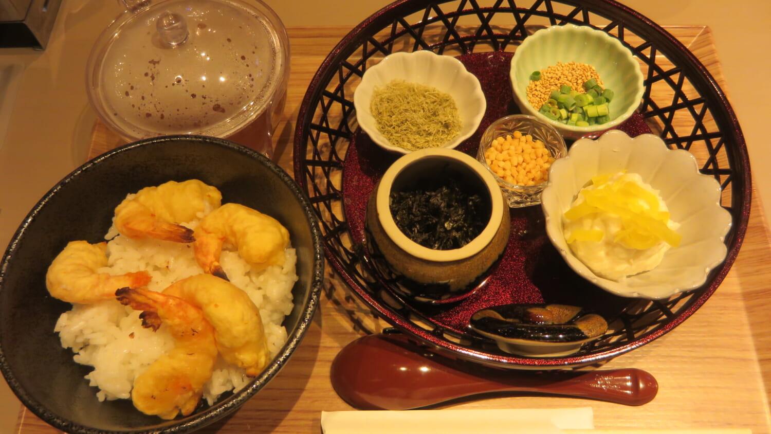 抹茶堂栞 海老天 茶漬け