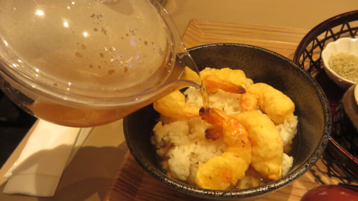 抹茶堂栞 海老天 茶漬け