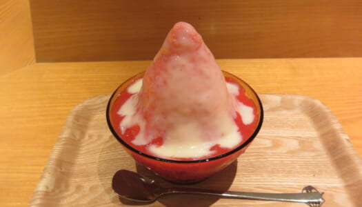 銀座　かき氷コレクションGINZA＠松屋　登泉堂 あまおうミルク